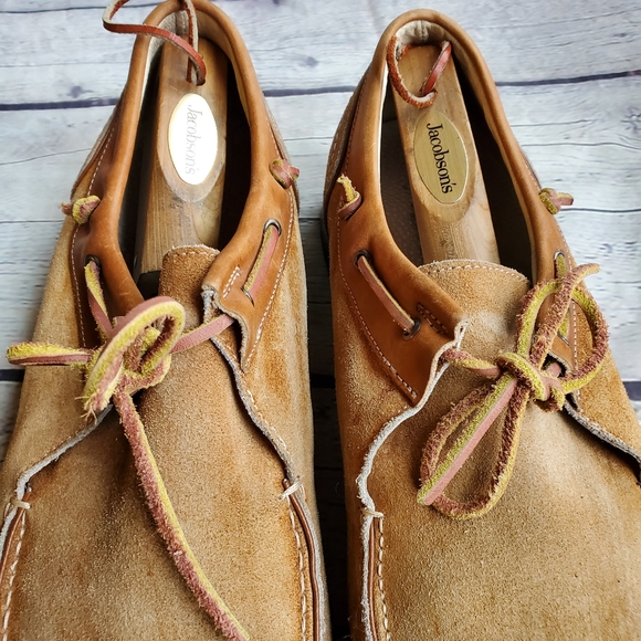 BACCO BUCCI MEN\'S LOAFERS SLIP-ON SHOES TAN TIE-UP SIZE 13 main image 8